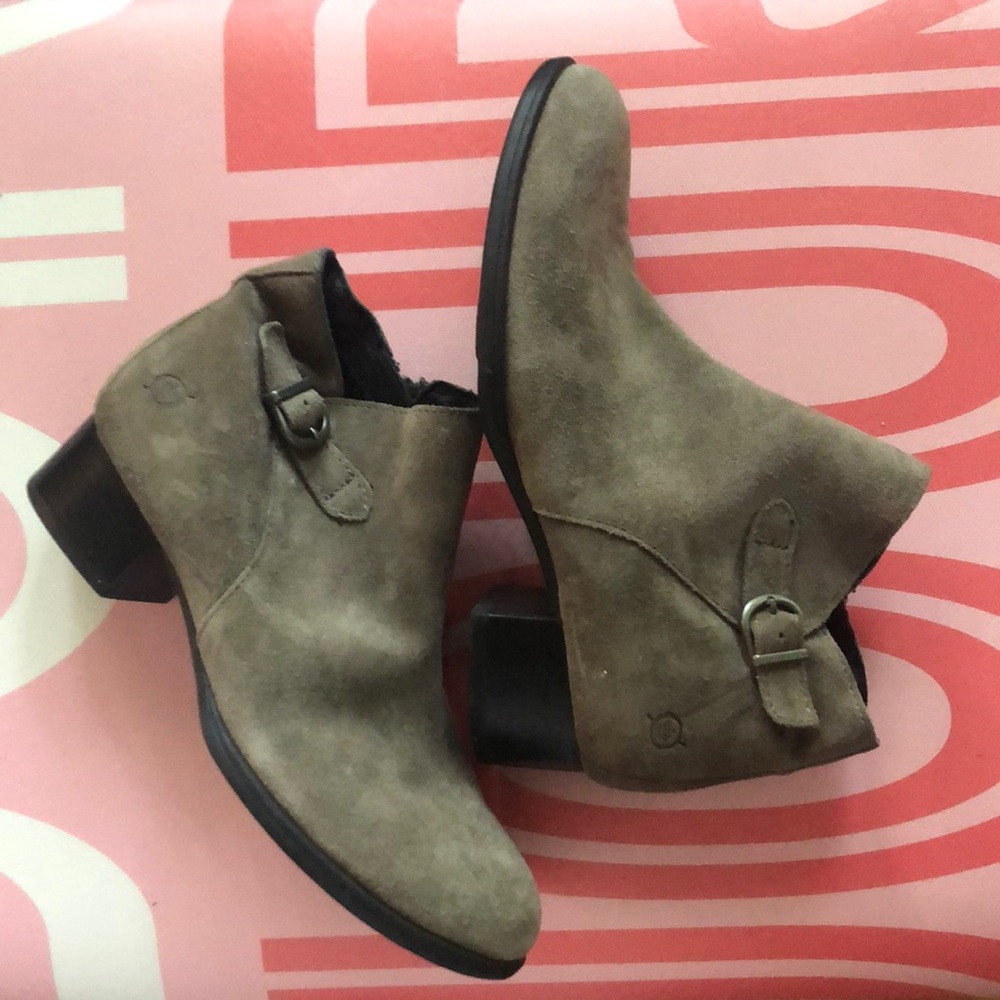 Born Greige Booties Ankle Boots